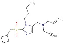 N-({1-butyl-2-[(cyclobutylmethyl)sulfonyl]-1H-imidazol-5-yl}methyl)-N-2-propyn-1-yl-2-propen-1-amine
