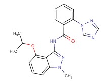 N-(4-isopropoxy-1-methyl-1H-indazol-3-yl)-2-(1H-1,2,4-triazol-1-yl)benzamide