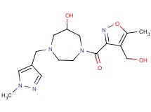 1-{[4-(hydroxymethyl)-5-methylisoxazol-3-yl]carbonyl}-4-[(1-methyl-1H-pyrazol-4-yl)methyl]-1,4-diazepan-6-ol