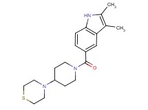 2,3-dimethyl-5-[(4-thiomorpholin-4-ylpiperidin-1-yl)carbonyl]-1H-indole