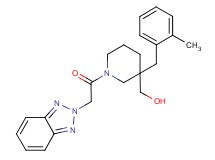 [1-(2H-1,2,3-benzotriazol-2-ylacetyl)-3-(2-methylbenzyl)-3-piperidinyl]methanol