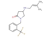 4-[(3-methyl-2-buten-1-yl)amino]-1-[2-(trifluoromethyl)benzyl]-2-pyrrolidinone
