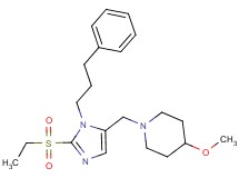 1-{[2-(ethylsulfonyl)-1-(3-phenylpropyl)-1H-imidazol-5-yl]methyl}-4-methoxypiperidine