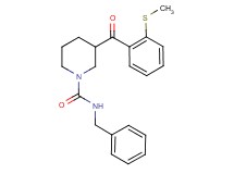 N-benzyl-3-[2-(methylthio)benzoyl]-1-piperidinecarboxamide