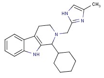 1-cyclohexyl-2-[(4-methyl-1H-imidazol-2-yl)methyl]-2,3,4,9-tetrahydro-1H-beta-carboline