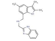 (1H-benzimidazol-2-ylmethyl)[(2,3,5-trimethyl-1H-indol-7-yl)methyl]amine