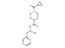 1-(cyclopropylcarbonyl)-N-[1-methyl-2-(2-pyrazinyl)ethyl]-4-piperidinecarboxamide