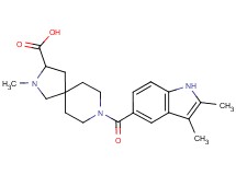 8-[(2,3-dimethyl-1H-indol-5-yl)carbonyl]-2-methyl-2,8-diazaspiro[4.5]decane-3-carboxylic acid