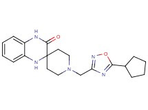 1-[(5-cyclopentyl-1,2,4-oxadiazol-3-yl)methyl]-1',4'-dihydro-3'H-spiro[piperidine-4,2'-quinoxalin]-3'-one
