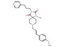 8-[(2E)-3-(4-methoxyphenyl)-2-propen-1-yl]-1-methyl-3-[3-(4-pyridinyl)propyl]-1,3,8-triazaspiro[4.5]decane-2,4-dione