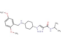 1-{cis-4-[(2,5-dimethoxybenzyl)amino]cyclohexyl}-N-isopropyl-1H-1,2,3-triazole-4-carboxamide