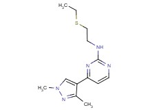 4-(1,3-dimethyl-1H-pyrazol-4-yl)-N-[2-(ethylthio)ethyl]pyrimidin-2-amine