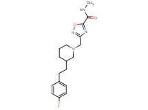3-({3-[2-(4-fluorophenyl)ethyl]-1-piperidinyl}methyl)-N-methyl-1,2,4-oxadiazole-5-carboxamide