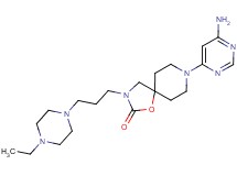 8-(6-aminopyrimidin-4-yl)-3-[3-(4-ethylpiperazin-1-yl)propyl]-1-oxa-3,8-diazaspiro[4.5]decan-2-one