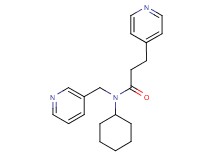 N-cyclohexyl-3-pyridin-4-yl-N-(pyridin-3-ylmethyl)propanamide