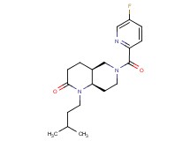 (4aS*,8aR*)-6-[(5-fluoro-2-pyridinyl)carbonyl]-1-(3-methylbutyl)octahydro-1,6-naphthyridin-2(1H)-one