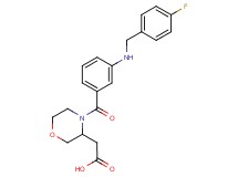 (4-{3-[(4-fluorobenzyl)amino]benzoyl}morpholin-3-yl)acetic acid