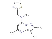 N,2,3,5-tetramethyl-N-(1,3-thiazol-2-ylmethyl)pyrazolo[1,5-a]pyrimidin-7-amine