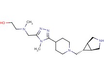 2-[[(5-{1-[(1R*,5S*,6r)-3-azabicyclo[3.1.0]hex-6-ylmethyl]piperidin-4-yl}-4-methyl-4H-1,2,4-triazol-3-yl)methyl](methyl)amino]ethanol