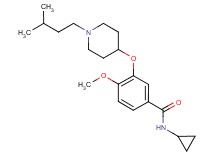 N-cyclopropyl-4-methoxy-3-{[1-(3-methylbutyl)-4-piperidinyl]oxy}benzamide