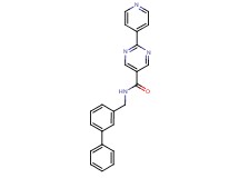 N-(3-biphenylylmethyl)-2-(4-pyridinyl)-5-pyrimidinecarboxamide