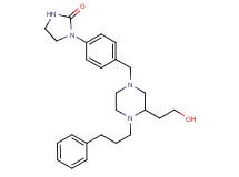 1-(4-{[3-(2-hydroxyethyl)-4-(3-phenylpropyl)-1-piperazinyl]methyl}phenyl)-2-imidazolidinone