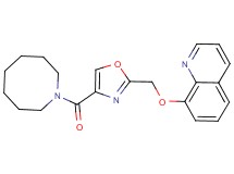8-{[4-(1-azocanylcarbonyl)-1,3-oxazol-2-yl]methoxy}quinoline