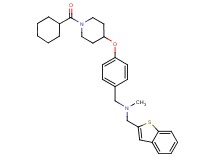 (1-benzothien-2-ylmethyl)(4-{[1-(cyclohexylcarbonyl)-4-piperidinyl]oxy}benzyl)methylamine