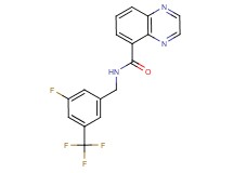 N-[3-fluoro-5-(trifluoromethyl)benzyl]quinoxaline-5-carboxamide