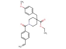 ethyl 4-(4-methoxybenzyl)-1-(4-vinylbenzoyl)-4-piperidinecarboxylate