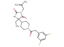 5-{1-[(3,5-difluorophenyl)acetyl]-4-piperidinyl}-5-ethyl-3-(2-methyl-2-propen-1-yl)-2,4-imidazolidinedione