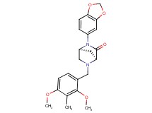 (1S*,4S*)-2-(1,3-benzodioxol-5-yl)-5-(2,4-dimethoxy-3-methylbenzyl)-2,5-diazabicyclo[2.2.1]heptan-3-one