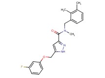 N-(2,3-dimethylbenzyl)-5-[(3-fluorophenoxy)methyl]-N-methyl-1H-pyrazole-3-carboxamide