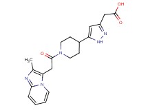 (5-{1-[(2-methylimidazo[1,2-a]pyridin-3-yl)acetyl]piperidin-4-yl}-1H-pyrazol-3-yl)acetic acid