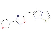 6-{[3-(tetrahydrofuran-3-yl)-1,2,4-oxadiazol-5-yl]methyl}imidazo[2,1-b][1,3]thiazole