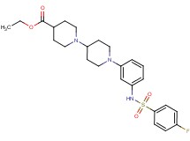 ethyl 1'-(3-{[(4-fluorophenyl)sulfonyl]amino}phenyl)-1,4'-bipiperidine-4-carboxylate