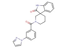 1'-[3-(1H-pyrazol-1-yl)benzoyl]spiro[indole-3,3'-piperidin]-2(1H)-one