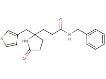 N-benzyl-3-[5-oxo-2-(3-thienylmethyl)-2-pyrrolidinyl]propanamide