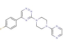 5-(4-fluorophenyl)-3-[4-(2-pyrazinyl)-1-piperazinyl]-1,2,4-triazine