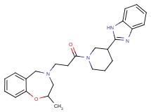 4-{3-[3-(1H-benzimidazol-2-yl)-1-piperidinyl]-3-oxopropyl}-2-methyl-2,3,4,5-tetrahydro-1,4-benzoxazepine