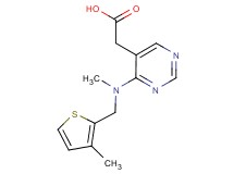 (4-{methyl[(3-methyl-2-thienyl)methyl]amino}pyrimidin-5-yl)acetic acid