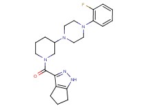 3-({3-[4-(2-fluorophenyl)-1-piperazinyl]-1-piperidinyl}carbonyl)-1,4,5,6-tetrahydrocyclopenta[c]pyrazole