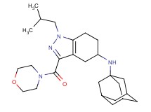 N-1-adamantyl-1-isobutyl-3-(4-morpholinylcarbonyl)-4,5,6,7-tetrahydro-1H-indazol-5-amine