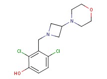2,4-dichloro-3-[(3-morpholin-4-ylazetidin-1-yl)methyl]phenol