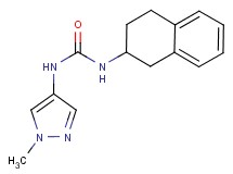N-(1-methyl-1H-pyrazol-4-yl)-N'-(1,2,3,4-tetrahydronaphthalen-2-yl)urea