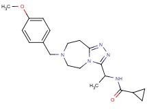 N-{1-[7-(4-methoxybenzyl)-6,7,8,9-tetrahydro-5H-[1,2,4]triazolo[4,3-d][1,4]diazepin-3-yl]ethyl}cyclopropanecarboxamide