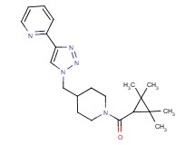 2-[1-({1-[(2,2,3,3-tetramethylcyclopropyl)carbonyl]piperidin-4-yl}methyl)-1H-1,2,3-triazol-4-yl]pyridine