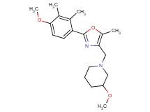3-methoxy-1-{[2-(4-methoxy-2,3-dimethylphenyl)-5-methyl-1,3-oxazol-4-yl]methyl}piperidine