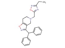 3-(diphenylmethyl)-5-[(3-ethyl-1,2,4-oxadiazol-5-yl)methyl]-4,5,6,7-tetrahydroisoxazolo[4,5-c]pyridine
