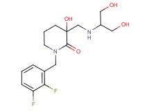 1-(2,3-difluorobenzyl)-3-hydroxy-3-({[2-hydroxy-1-(hydroxymethyl)ethyl]amino}methyl)piperidin-2-one